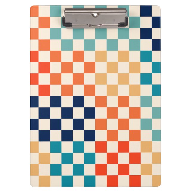 Porte-bloc Classic Retro À damiers Checkerboard Motif B (Devant)