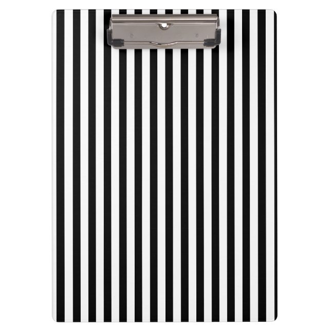 Porte-bloc Classique Simple moderne Noir et Blanc rayé (Devant)