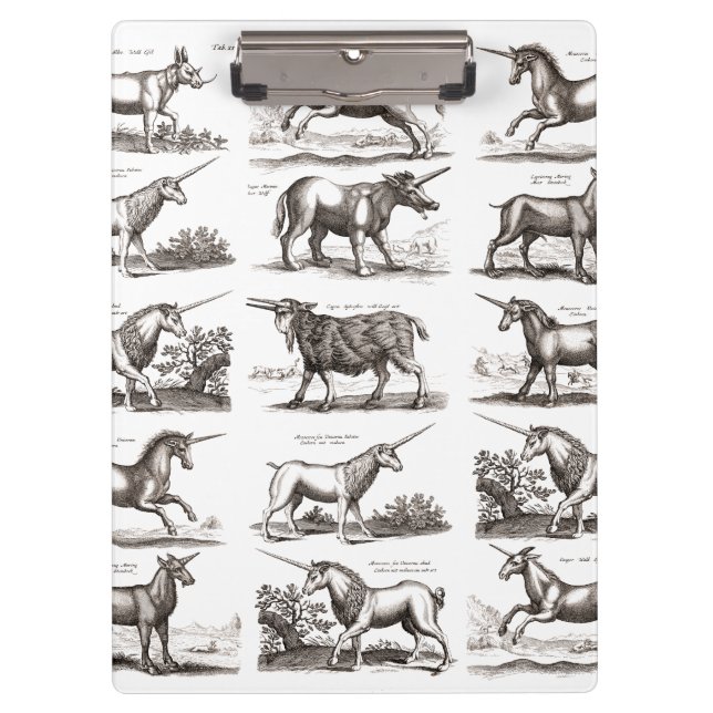 Porte-bloc Classique Unicorne Antique Mythique Magie Créature (Devant)