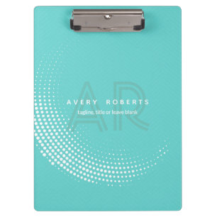 Porte-bloc Classy cyan Elegant Professional géométrique