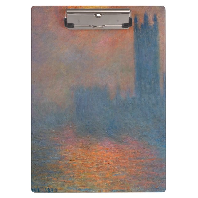 Porte-bloc Claude Monet - Chambres du Parlement Londres (Devant)