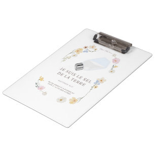 Porte-bloc Clipboard chrétien – « Tu es le sel de la terre » 