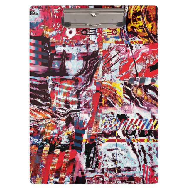 Porte-bloc Clipboard – Fragmented Pulse (Devant)