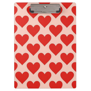 Porte-bloc Cœur de la Saint-Valentin traditionnel rouge