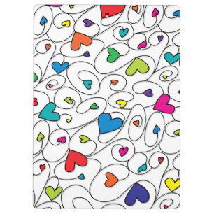 Porte-bloc Coeurs frisés