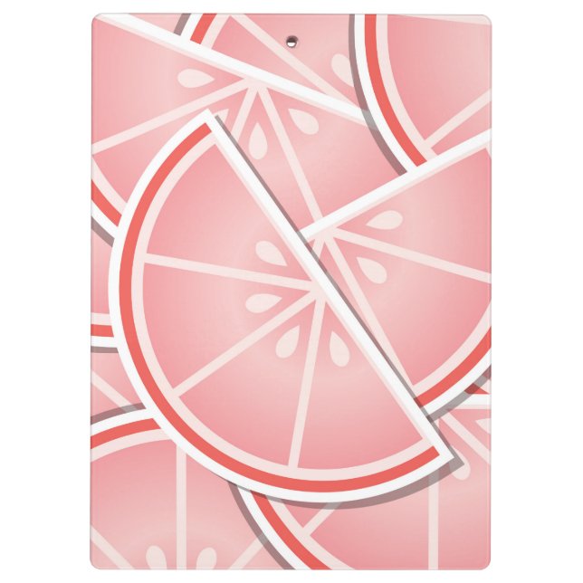 Porte-bloc Coincés de pamplemousse rose (Dos)