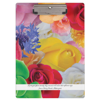 Porte-bloc Collage de fleur, pour des principaux - porte -