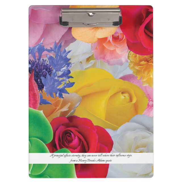 Porte-bloc Collage de fleur, pour des principaux - porte - (Devant)