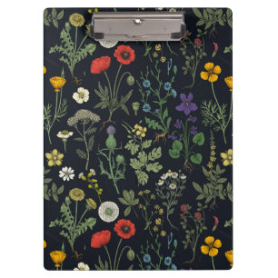 Porte-bloc Collage de fleurs sauvages