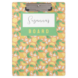 Porte-bloc Collection de Motifs de paniers de fruits - Citron