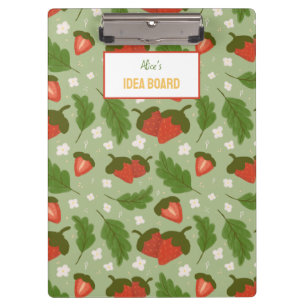 Porte-bloc Collection de Motifs de paniers de fruits - Fraise