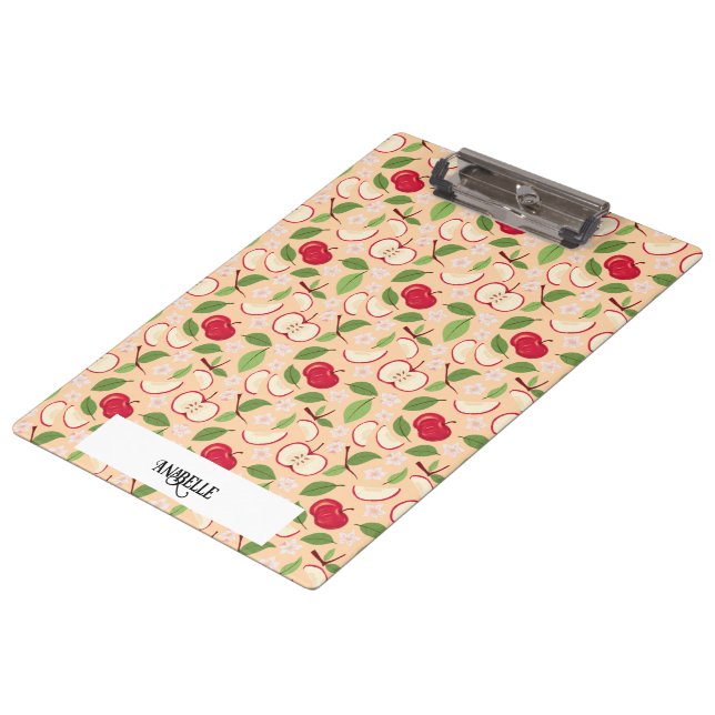 Porte-bloc Collection de Motifs de paniers de fruits - Pommes (Incliné)