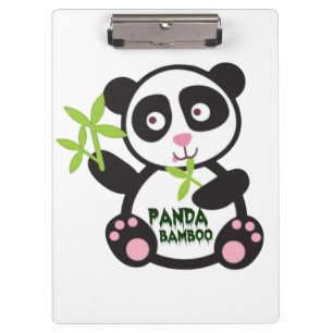 Porte-bloc Conception adorable de panda en bambou – Parfaite