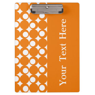 Porte-bloc Conception de boule orange avec texte personnalisé