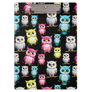 Porte-bloc Conception de design mignon de hiboux oiseaux