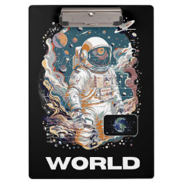 Porte-bloc Conception de l'astronaute mondiale