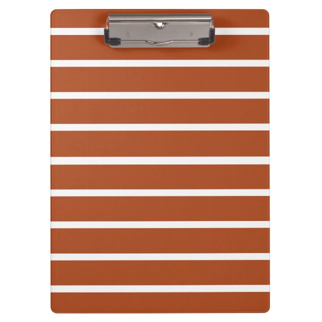 Porte-bloc Conception de rayures marron chocolat  (Devant)