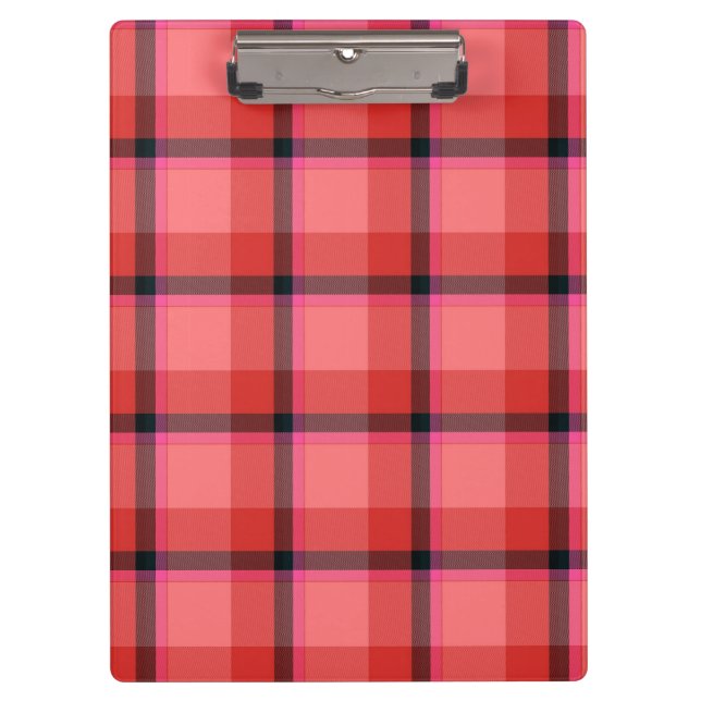 Porte-bloc Conception de tartan (Devant)