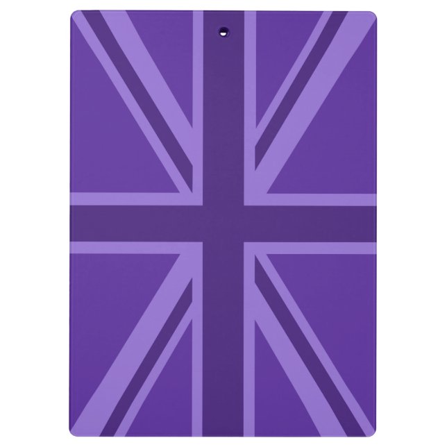 Porte-bloc Conception Union Jack violette (Dos)