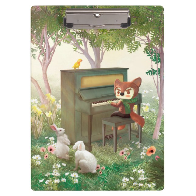 Porte-bloc Concert de piano forestier (Devant)