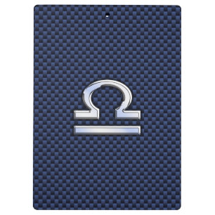 Porte-bloc Connexion Libra Zodiac Navy Blue Carbon Fiber