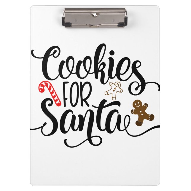 Porte-bloc Cookies pour Père Noël Fun Christmas (Devant)