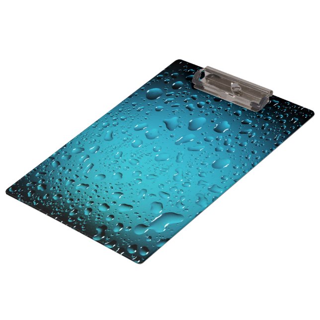 Porte-bloc Cool élégant Bleu gouttes d'eau (Incliné)