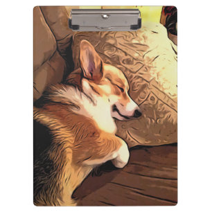 Porte-bloc Corgi de sommeil Gallois