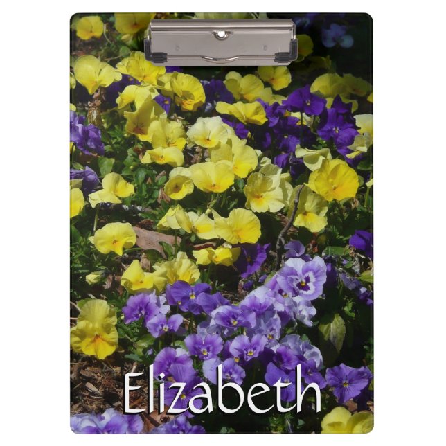 Porte-bloc Coteau de panneaux violets et jaunes (Devant)