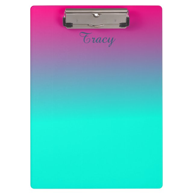 Porte-bloc Couleur Ombre rose et bleue (Devant)