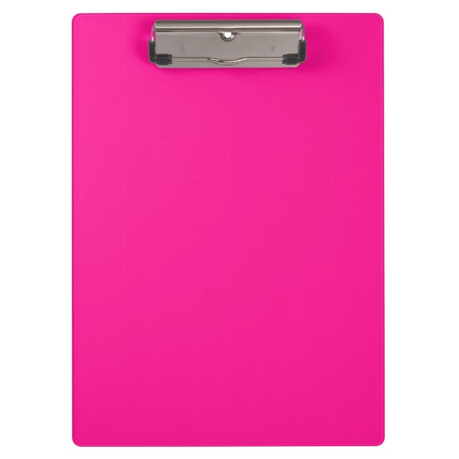 Porte-bloc Couleur simple rose fluorescente (Devant)