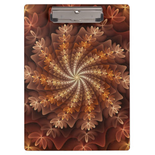 Porte-bloc Couleurs chaudes, Trippy Moderne Motif d'art fract
