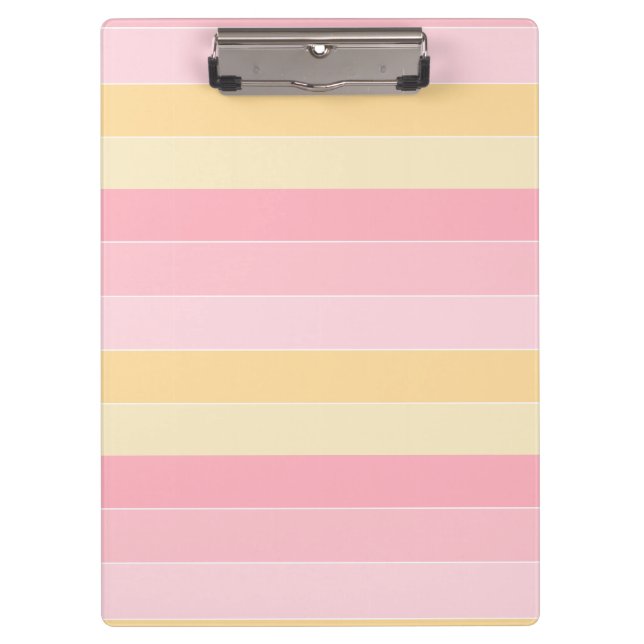 Porte-bloc Couleurs pastel Vanille rose Jaune Blanc tendance (Devant)