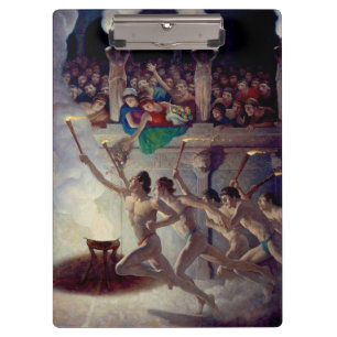 Porte-bloc Course à la flamme, Jeux olympiques grecs par N. C