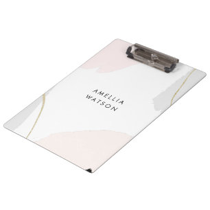 Porte-bloc Courses de rose, noires et grises en pastel