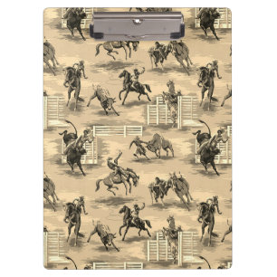 Porte-bloc Cowboy de Rodéo Occidental Rétro Vintage