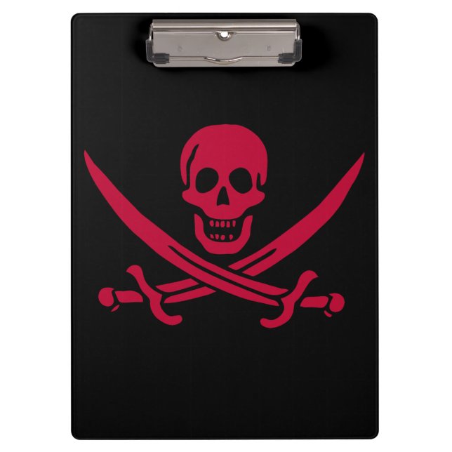 Porte-bloc Crâne et épées de Crimson Drapeau pirate de Calico (Devant)