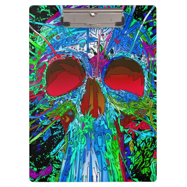 Porte-bloc Crâne/Porte - bloc rétroactif (Devant)