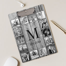 Porte-bloc Create Your Custom Photo Collage Rustic Farmhouse