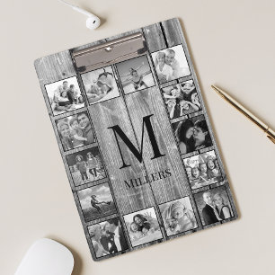 Porte-bloc Create Your Custom Photo Collage Rustic Farmhouse