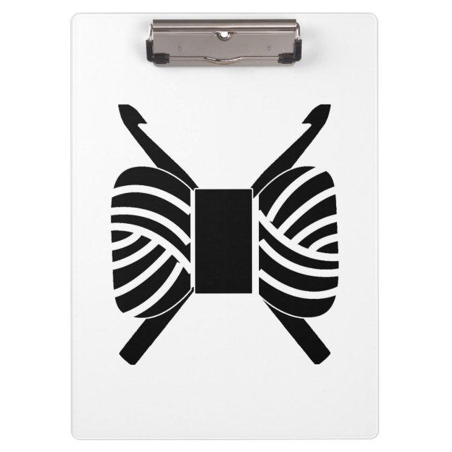 Porte-bloc Crochet Hooks & Yarn Skein (Devant)