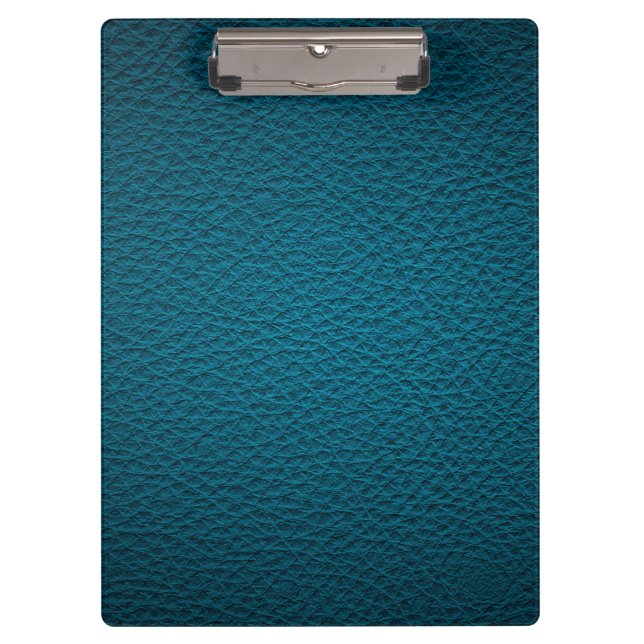 Porte-bloc Cuir bleu (Devant)