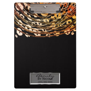 Porte-bloc Cuivre Bronze Carlin Léopard Glam Personnalisé