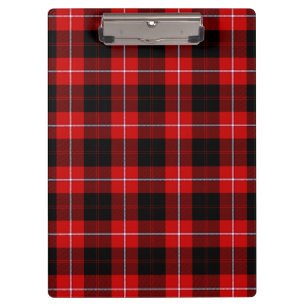 Porte-bloc Cunningham Tartan rouge noir