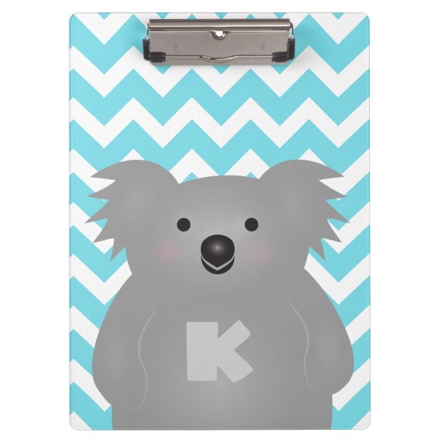 Porte-bloc Cute Australia Baby Koala Oear Monogramme (Devant)