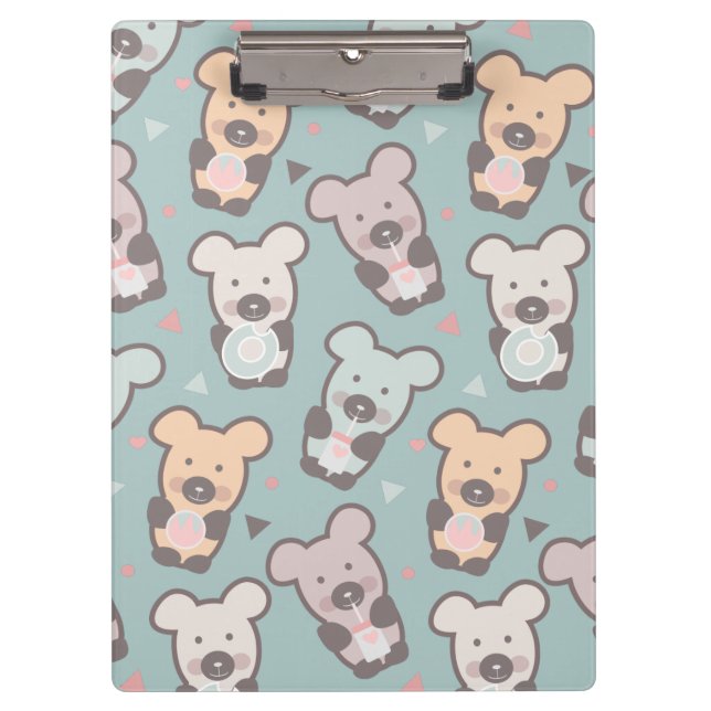 Porte-bloc Cute Bears Sweets Snacks Confetti (Devant)