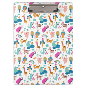Porte-bloc Cute et colorée Jungle Animaux Motif