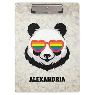 Porte-bloc Cute Ours Panda Arc en ciel LGBTQ