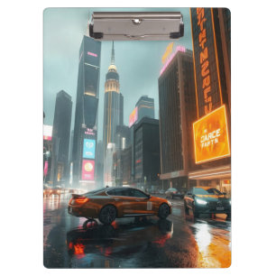Porte-bloc Cyberpunk Skyscrapper City Cars