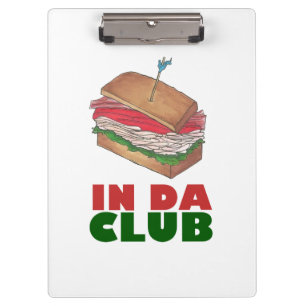Porte-bloc Da Club Turkey Club Sandwich Diner Foody Diner